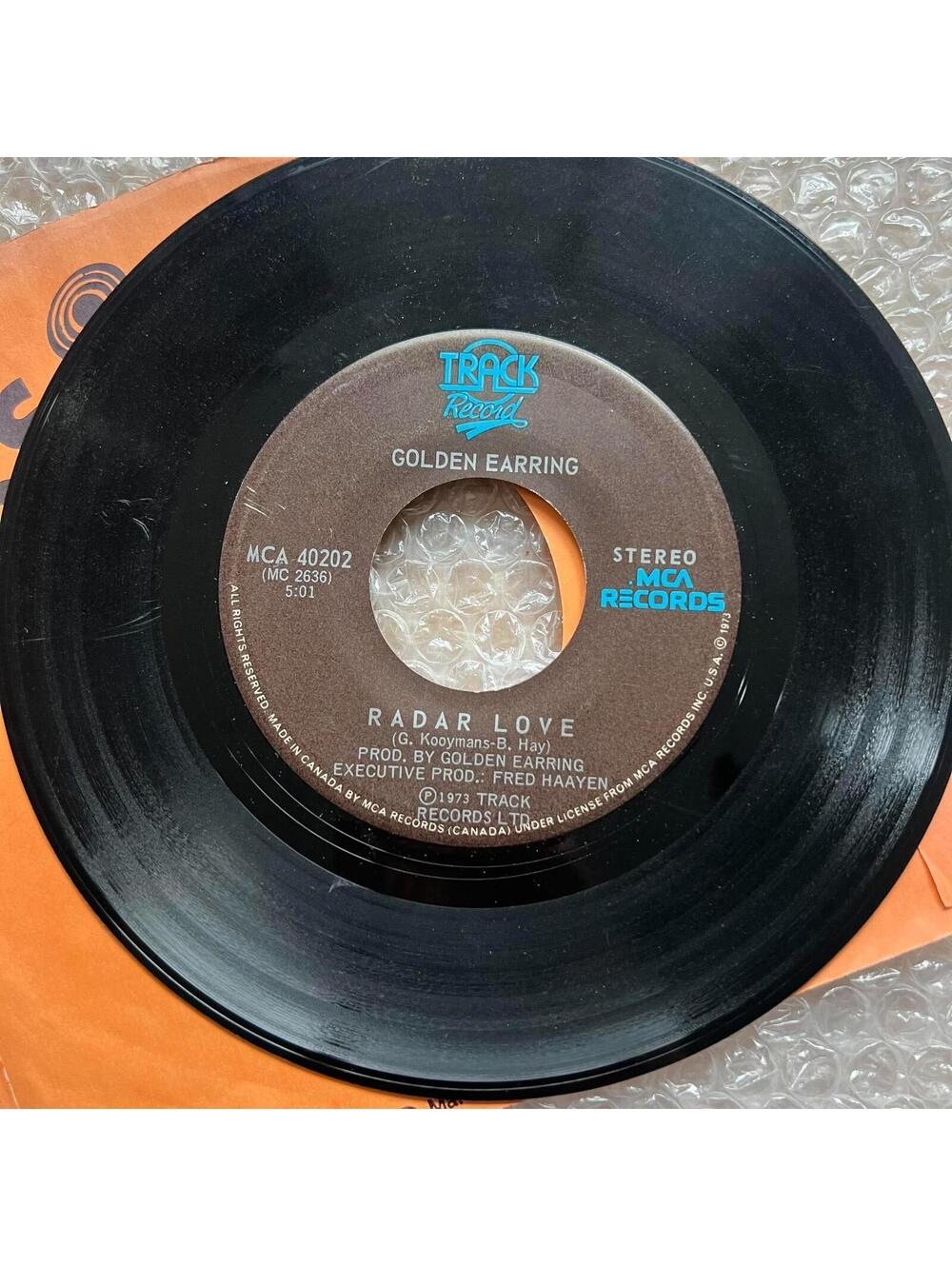 Golden Earring – Radar Love/Just Like Vince Taylor 45rpm 7' Vinyl Record R86